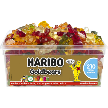 Bac de 210 pièces Goldbears HARIBO