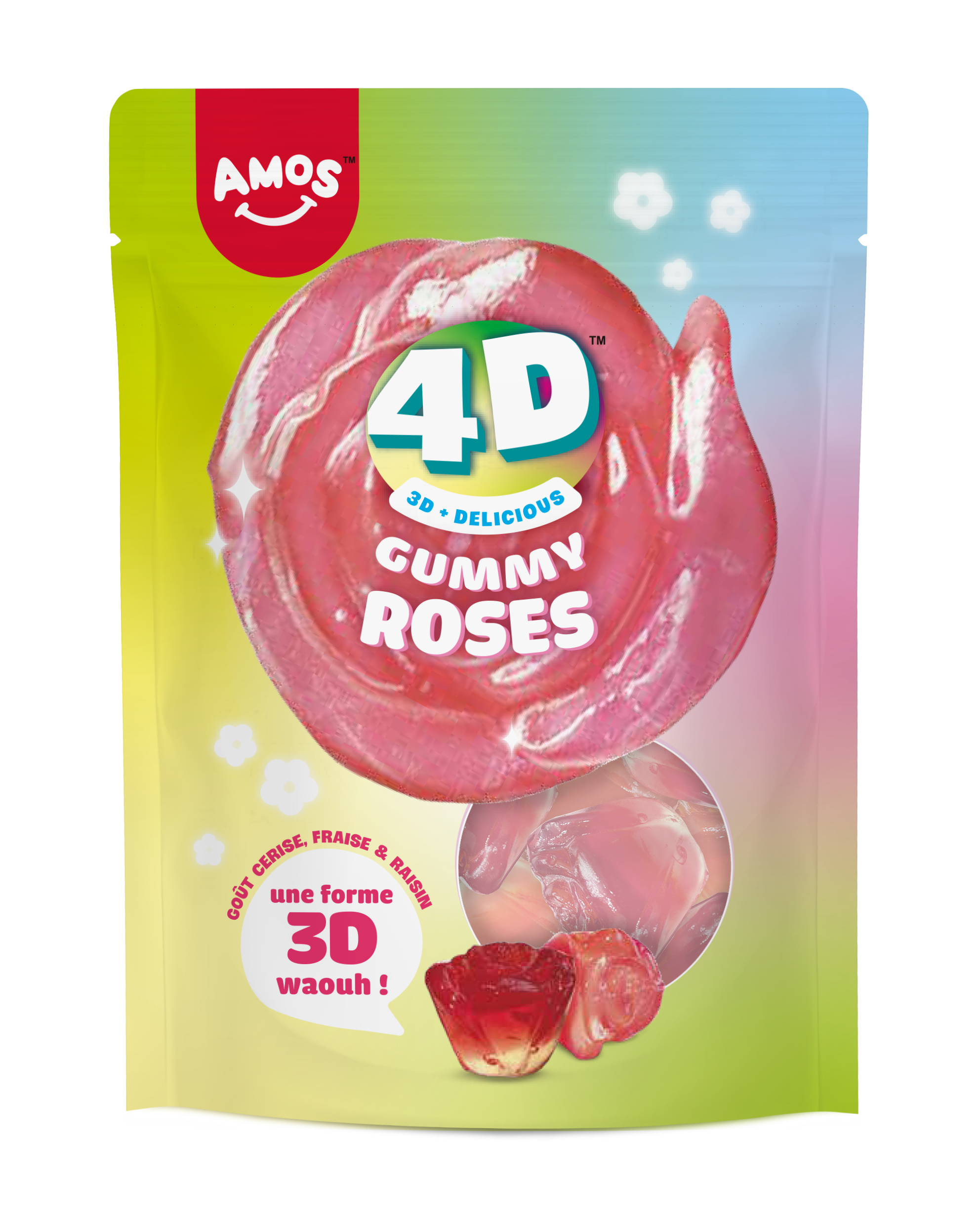 AMOS Gummy Roses 4D 120GR