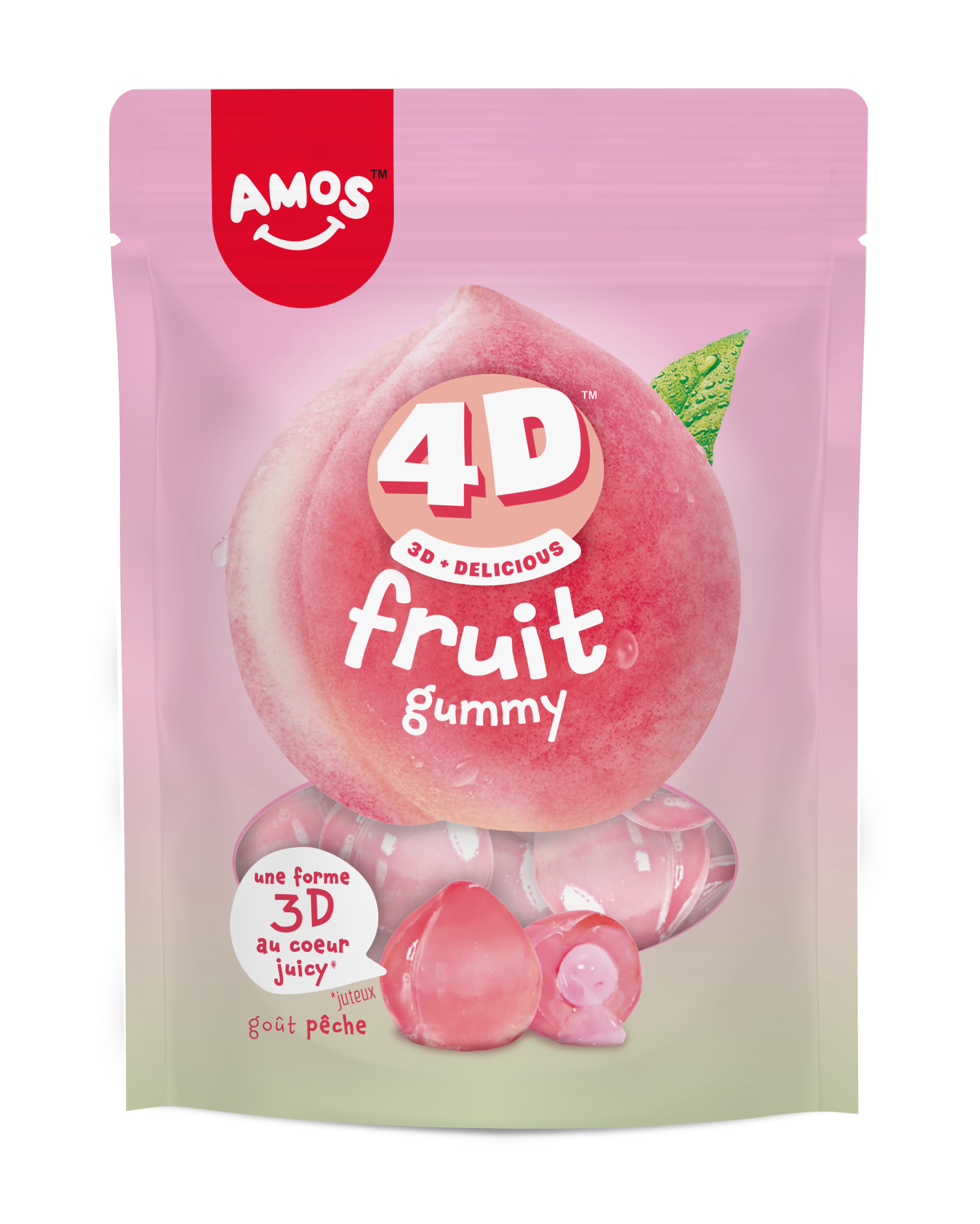 Amos Fruit Pêche 4D 120gr
