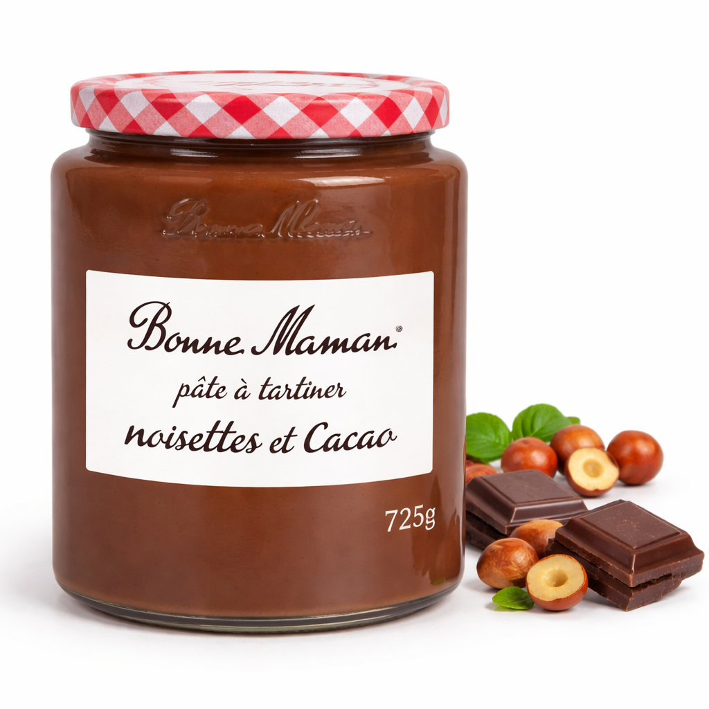 Pâte à Tartiner Bonne Maman 725g – Noisette & Cacao – Grand Format