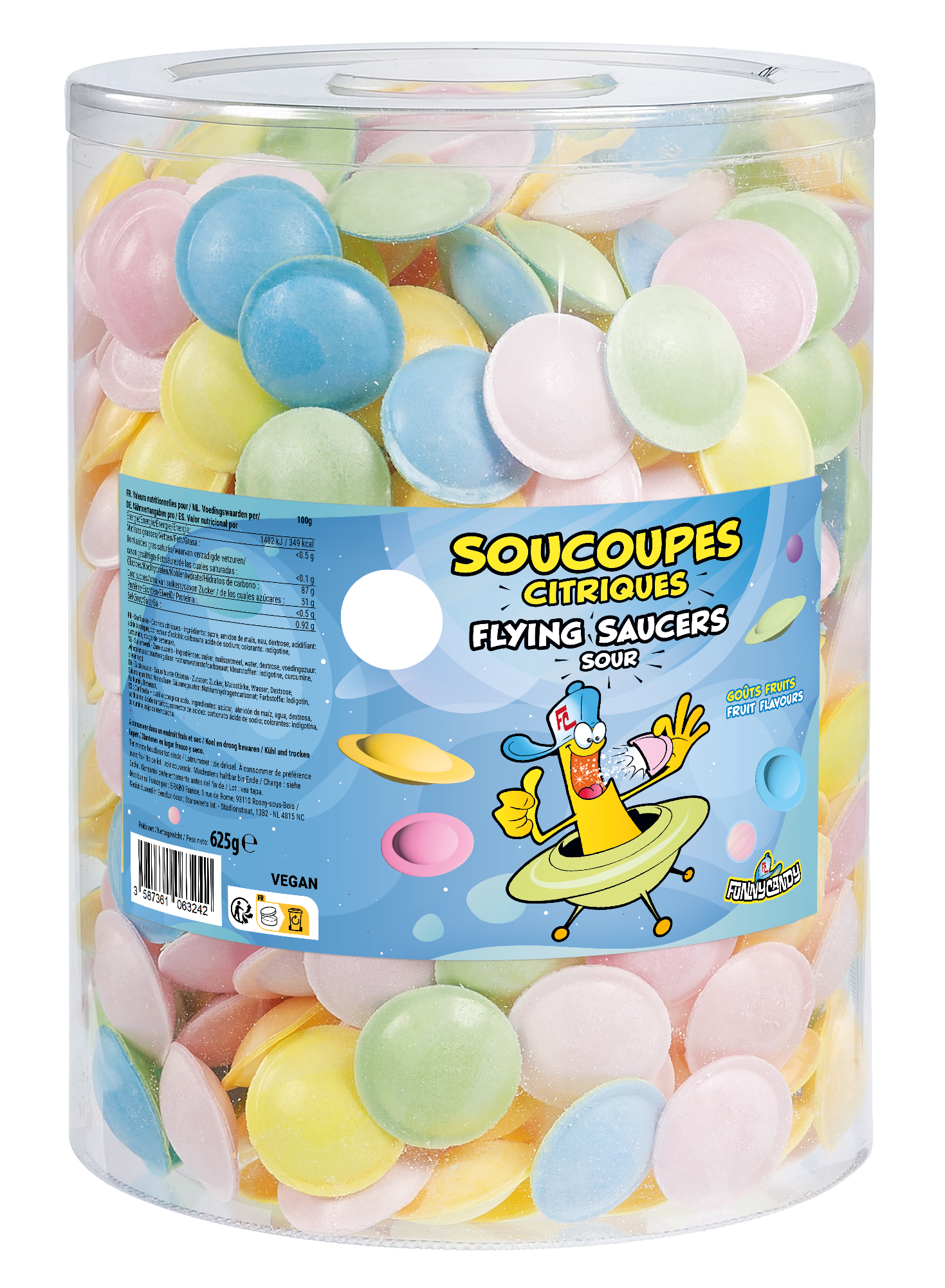 Boite de 500 Soucoupes aux fruits Look o Look