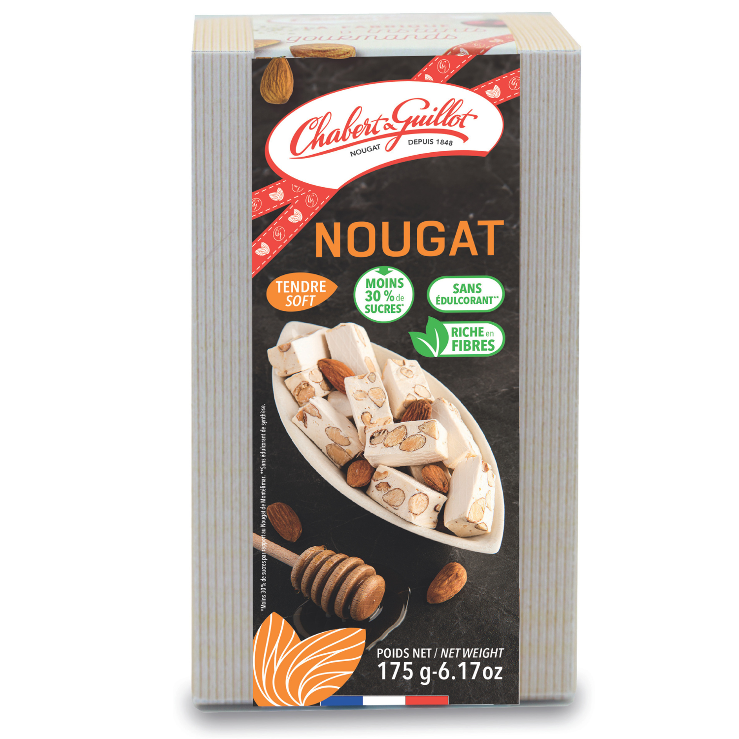 Nougats -30% de sucres – Etui 175g Chabert & Guillot