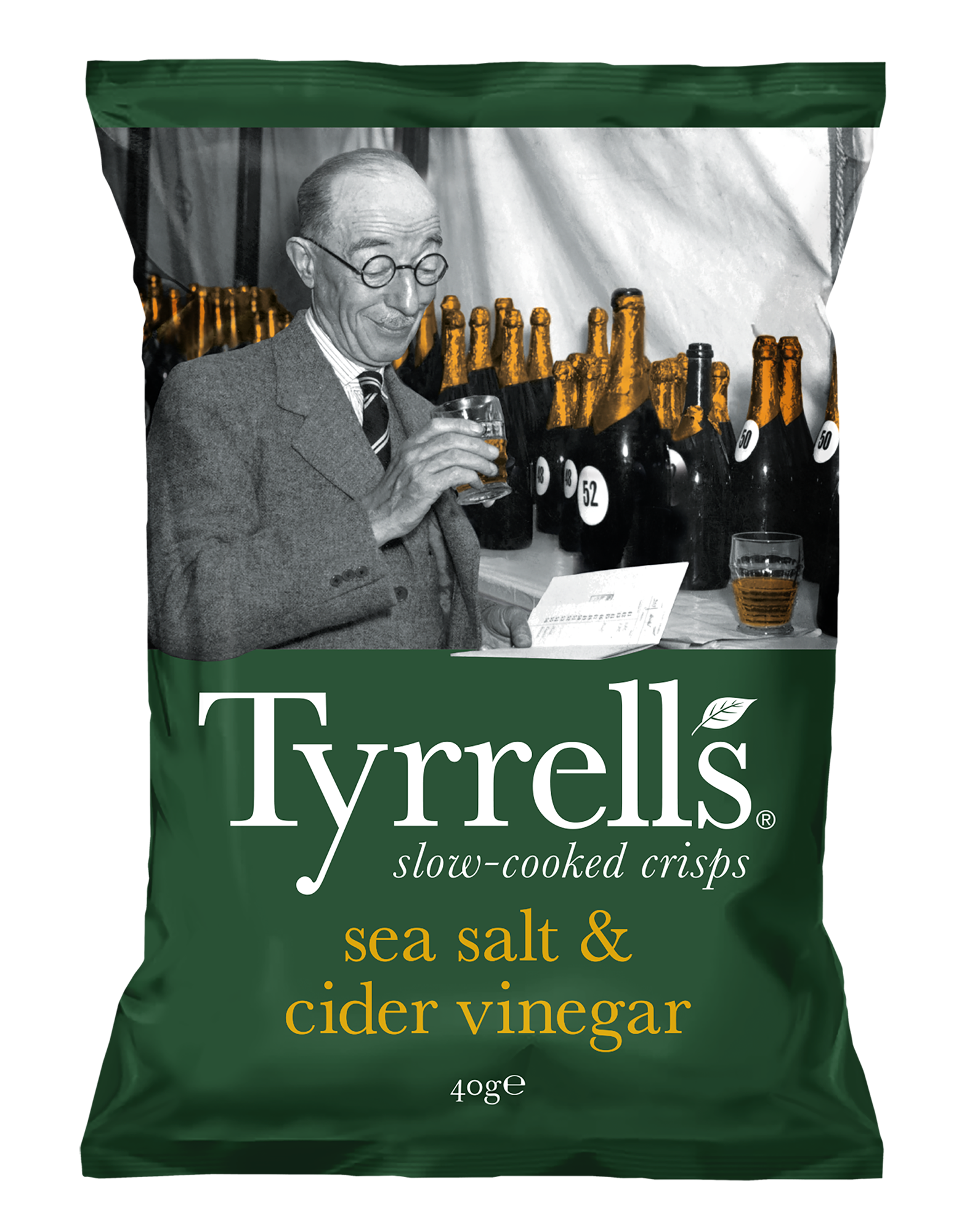 Chips Sel de mer et Vinaigre de cidre, 40g, Tyrrells