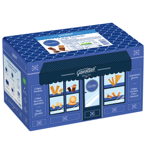 Gavottes crêpes dentelle au chocolat au lait, un délice croustillant