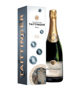 Champagne Taittinger, cuvée prestige, Bouteille de 75 cl