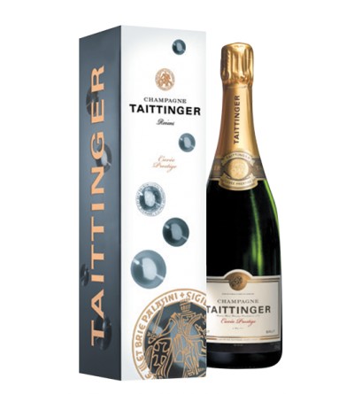 Champagne Taittinger, cuvée prestige, Bouteille de 75 cl