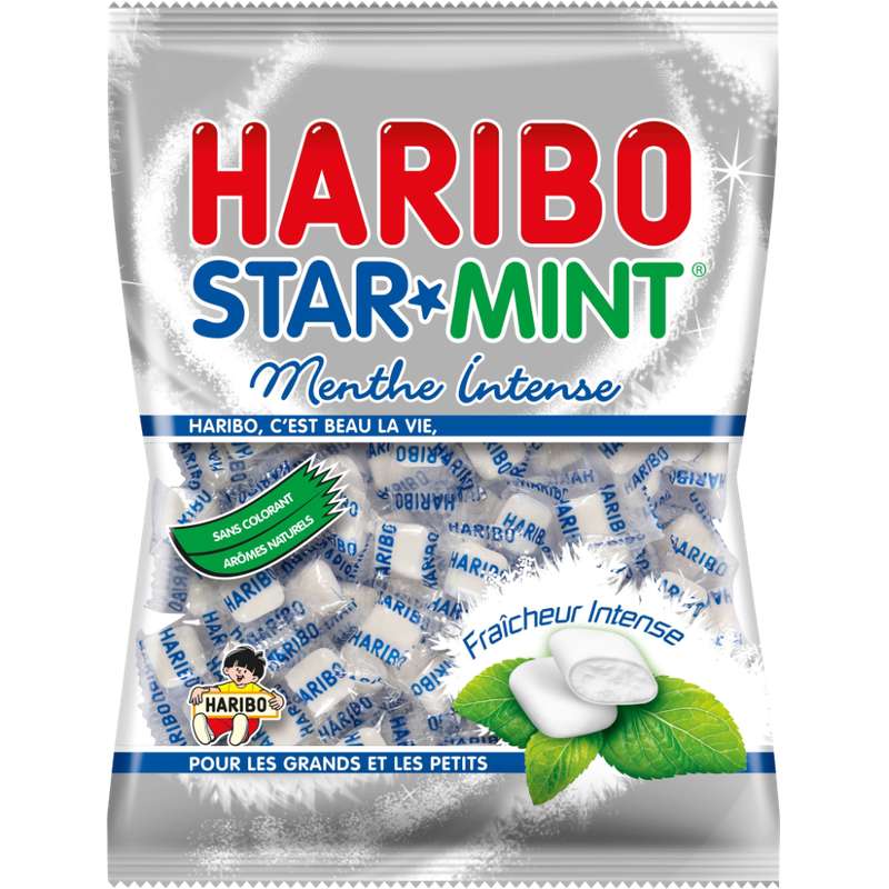 Carton de 30 sachets Starmint 100gr Haribo