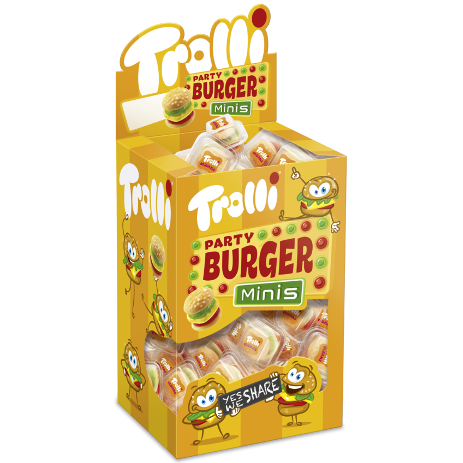 Présentoir de 80 Mini Burgers Trolli