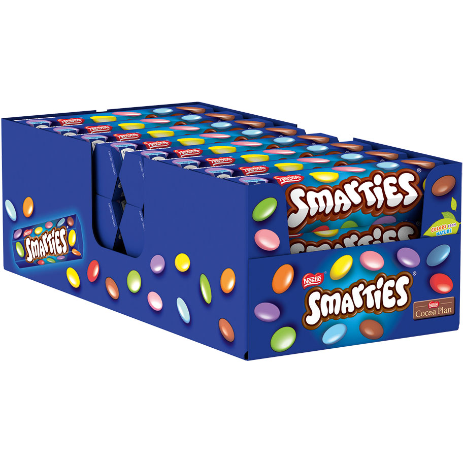 Boite de 24 Smarties, Tube de 38gr, Nestlé
