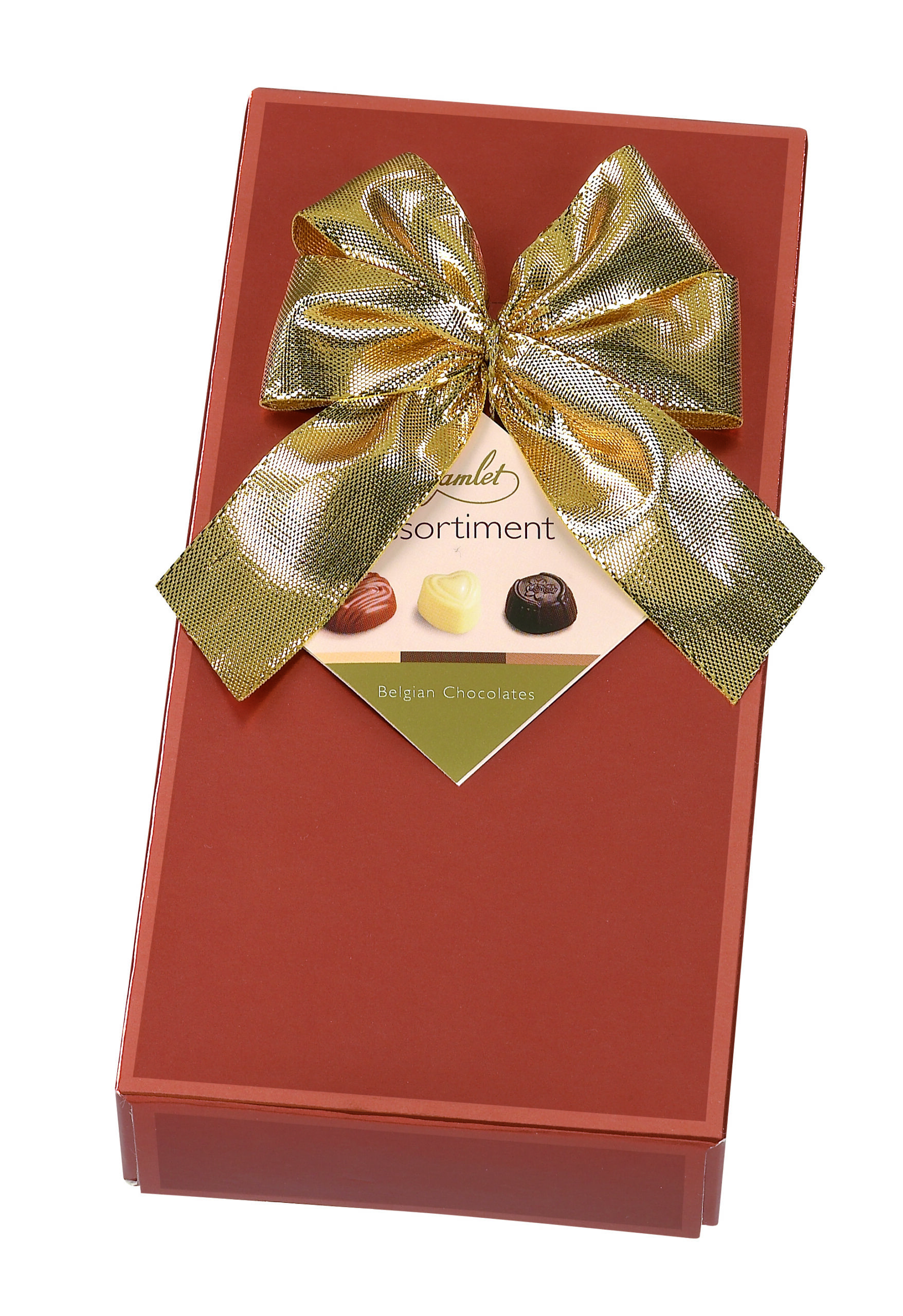 Ballotin de chocolats assortis HAMLET, 125gr, bronze