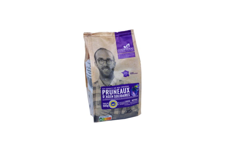 Pruneaux d'agen solidaires, 500gr, avec noyau, Coufidou