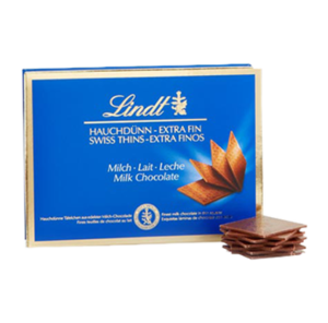 Coffret extra fins chocolat au lait 180g Lindt – vue de face