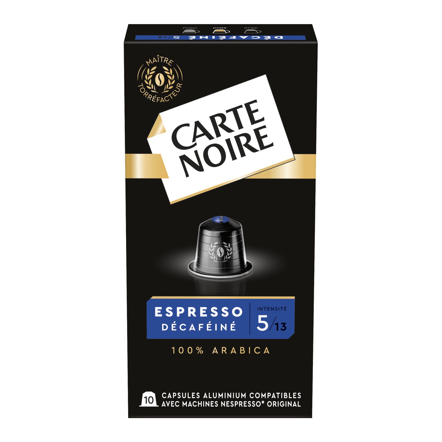 Capsules de café Carte Noire Décaféiné N°5 – Boîte de 30
