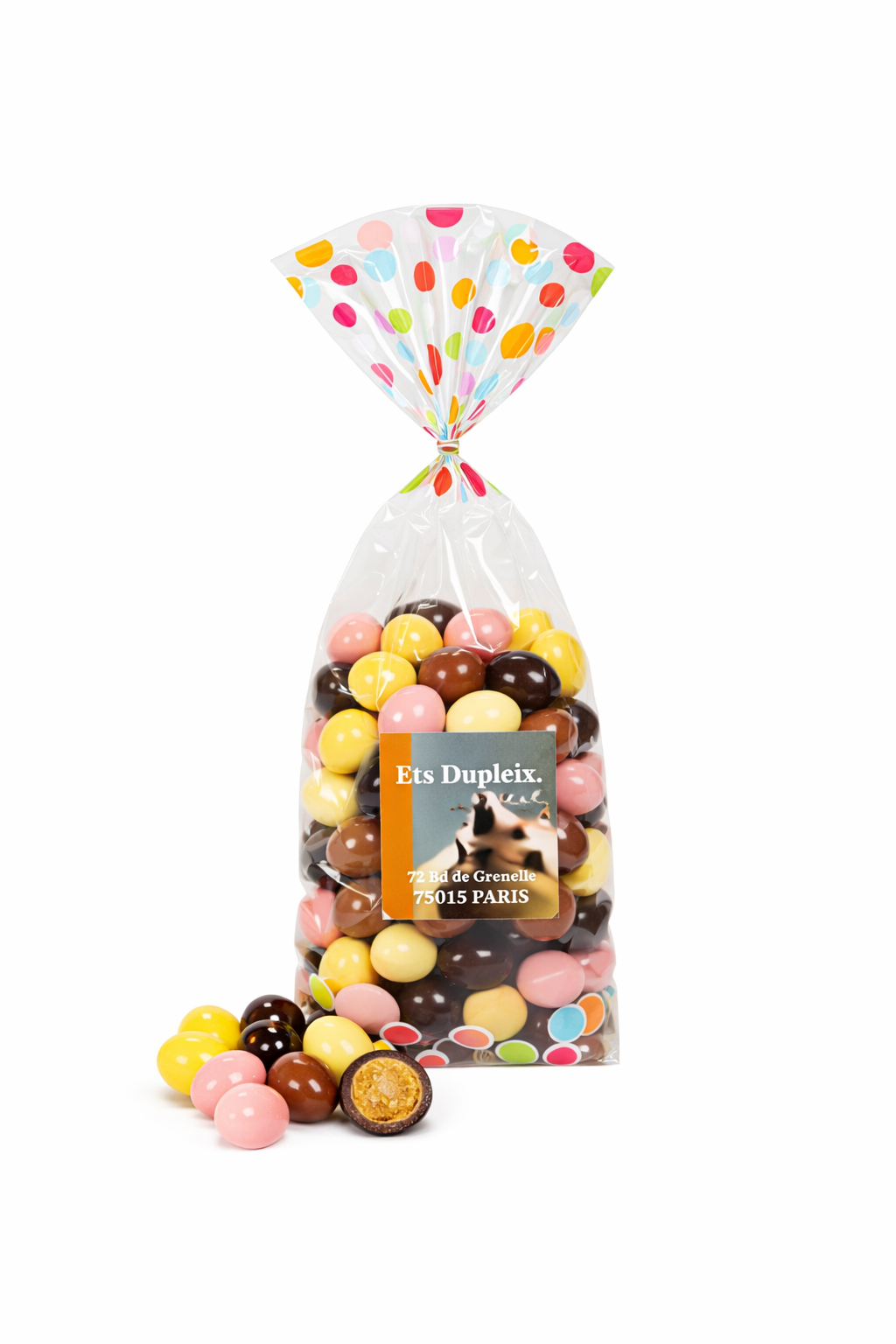 Assortiment d’Œufs Nougatine Chocolat Noir, Lait et Blanc 350g Dupleix