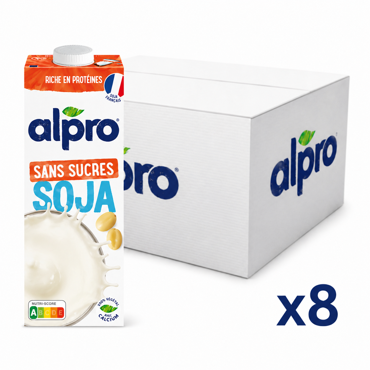 Boisson végétale soja sans sucres Alpro 1L