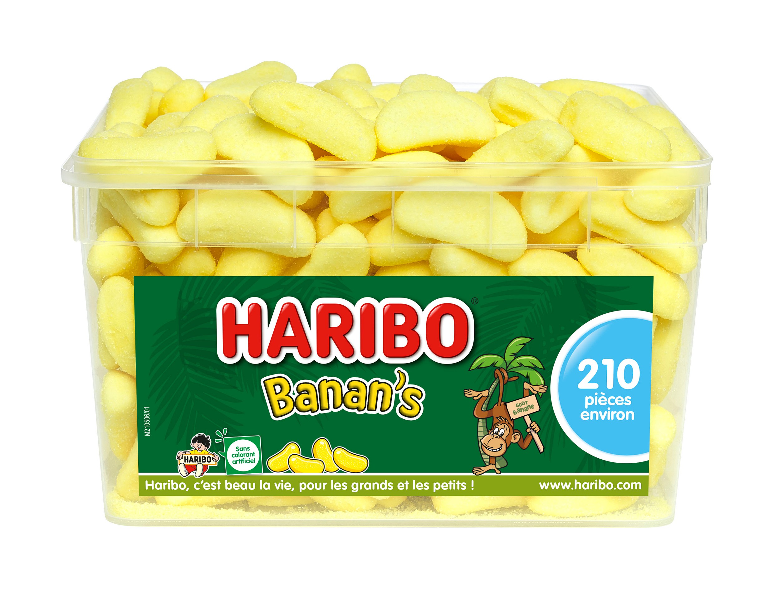 Bac de 210 pièces de Banan's Haribo