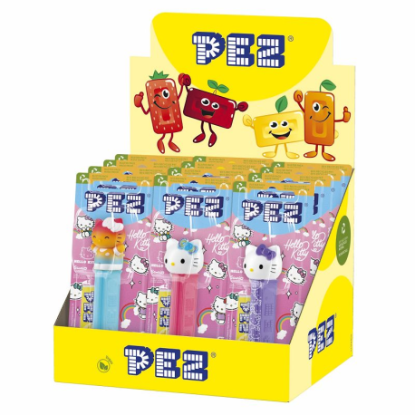 Pez Figurine Hello Kitty + 1 Recharge – Lot de 12