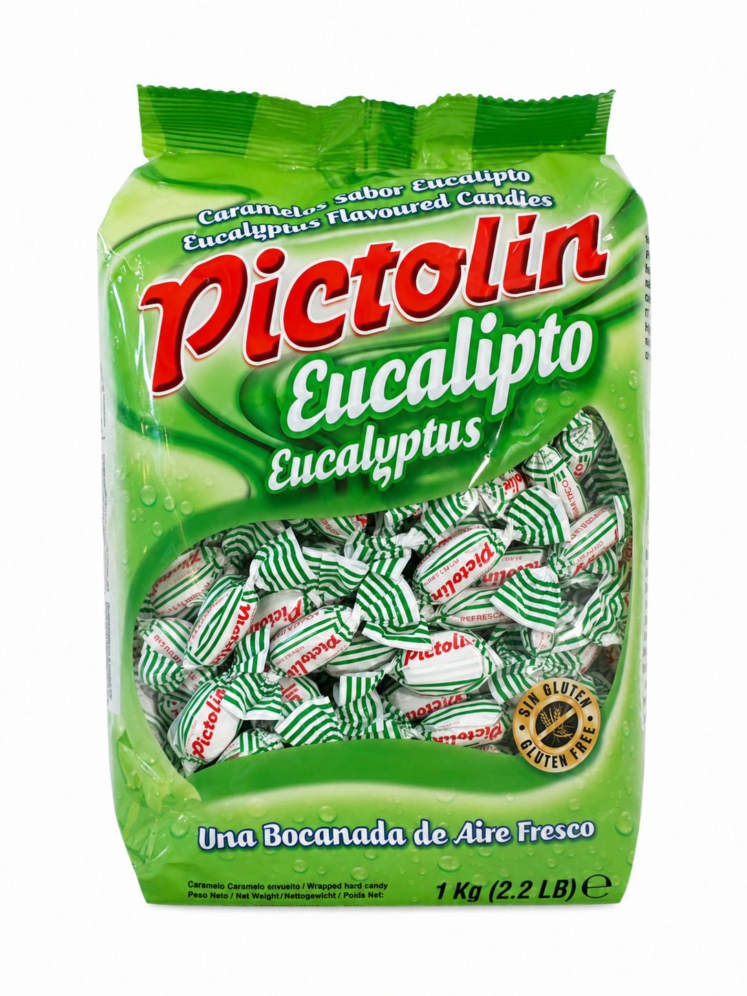 PICTOLIN Bonbons à l’Eucalyptus Classique – Sachet 1kg