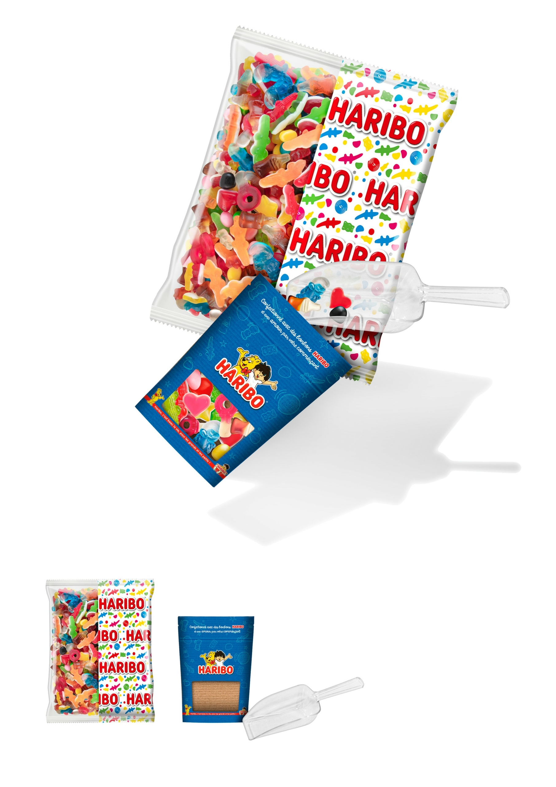 Colis Happy Life 2kg x 6 avec 100 sachets papier et une pelle