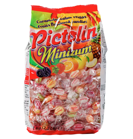 PICTOLIN Minizum Bonbons parfum exotique – Sachet 1kg