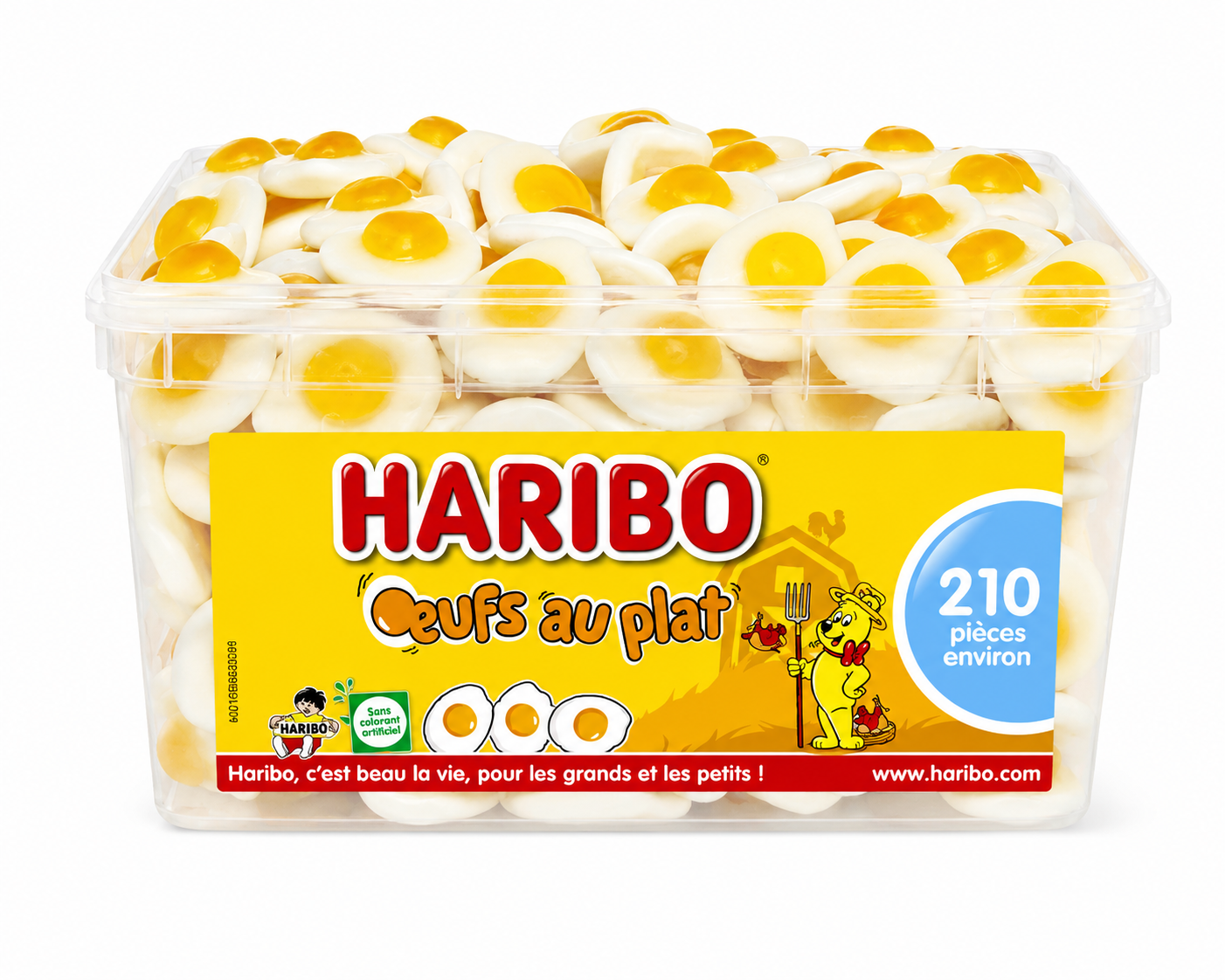 Œufs au Plat Bac de 210 bonbons Haribo