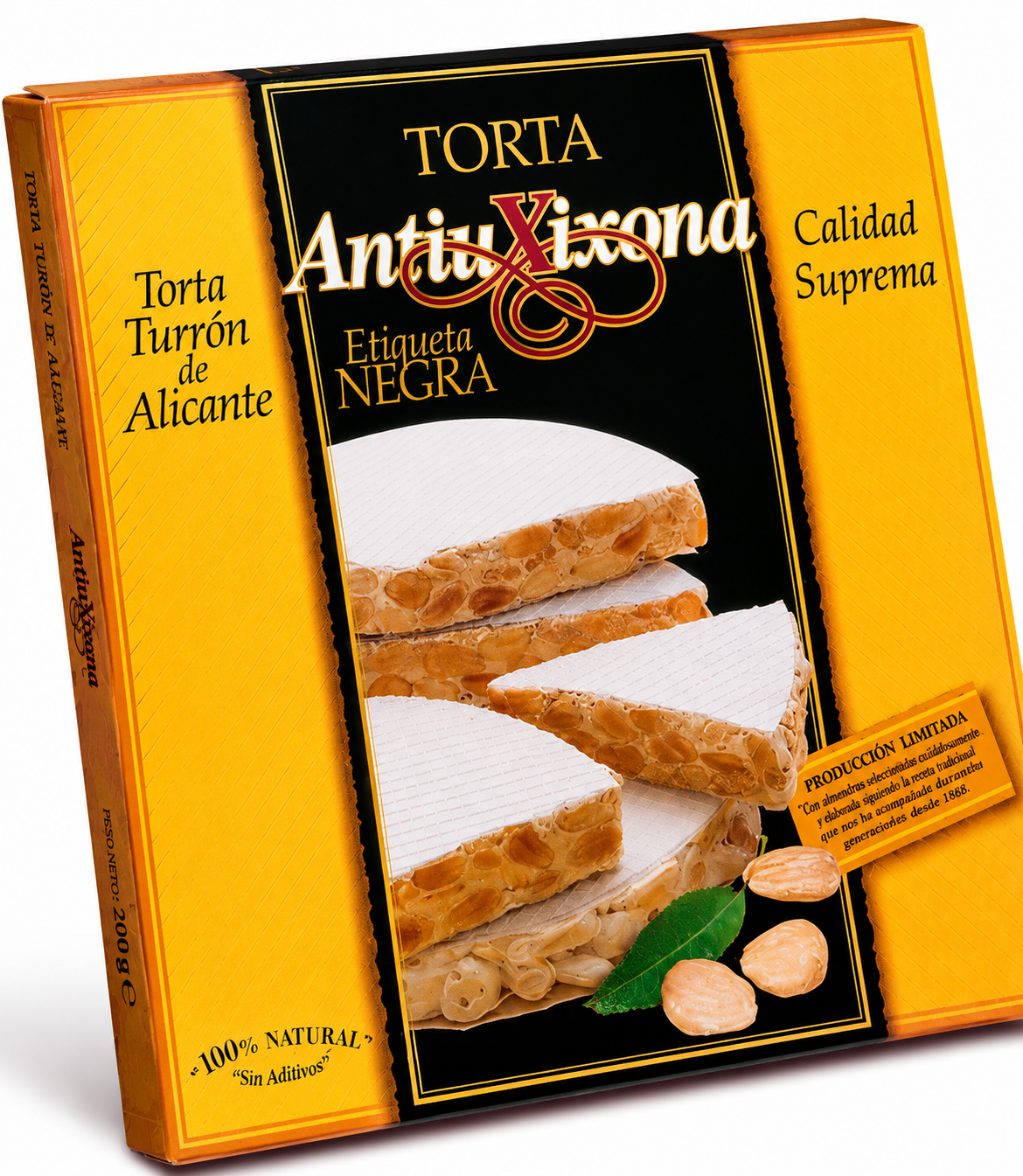 Étui de Tortas Impériales Noire 200gr Antiu Xixona