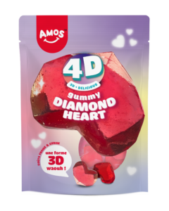 AMOS Gummy Diamond Heart 4D 120gr