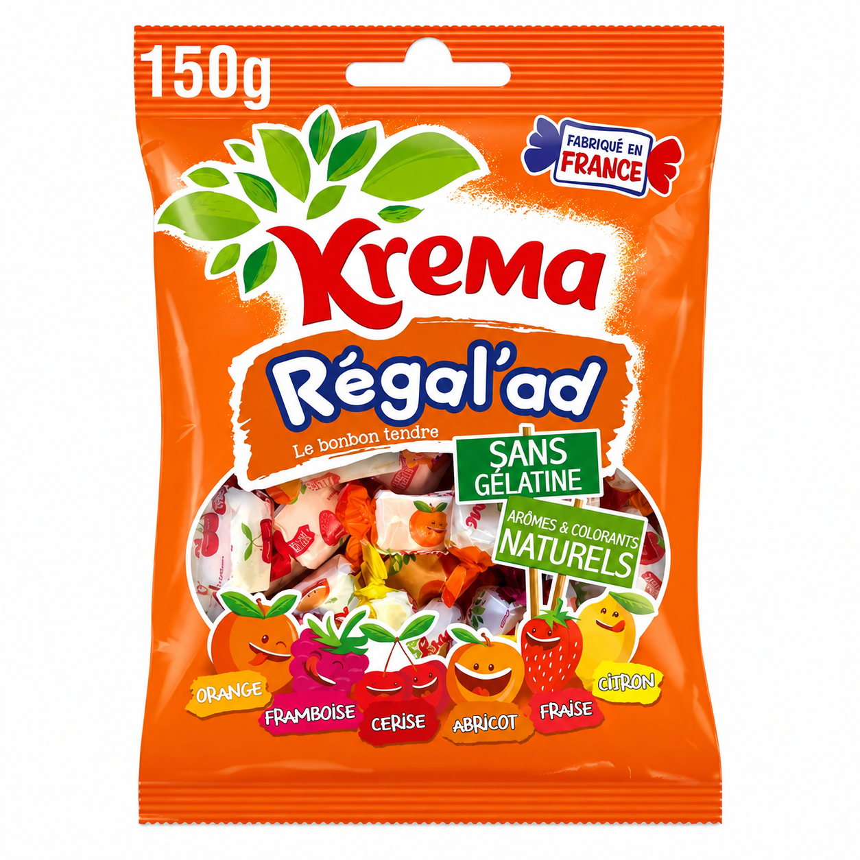 Krema Assortiment Bonbons Tendres Sans Gélatine – 12 Sachets de 150g