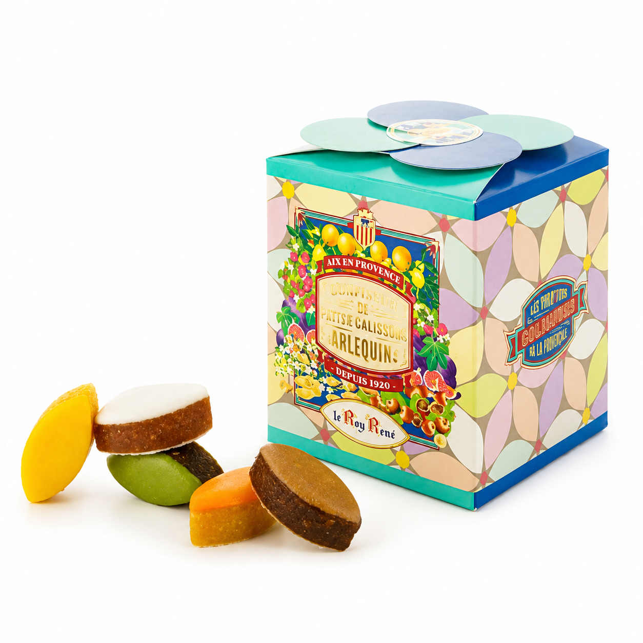 Boîte de calissons Arlequins 125g Le Roy René