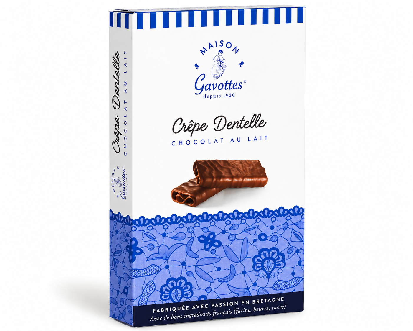 Crêpes dentelle chocolat Lait, boite de 100gr GAVOTTES