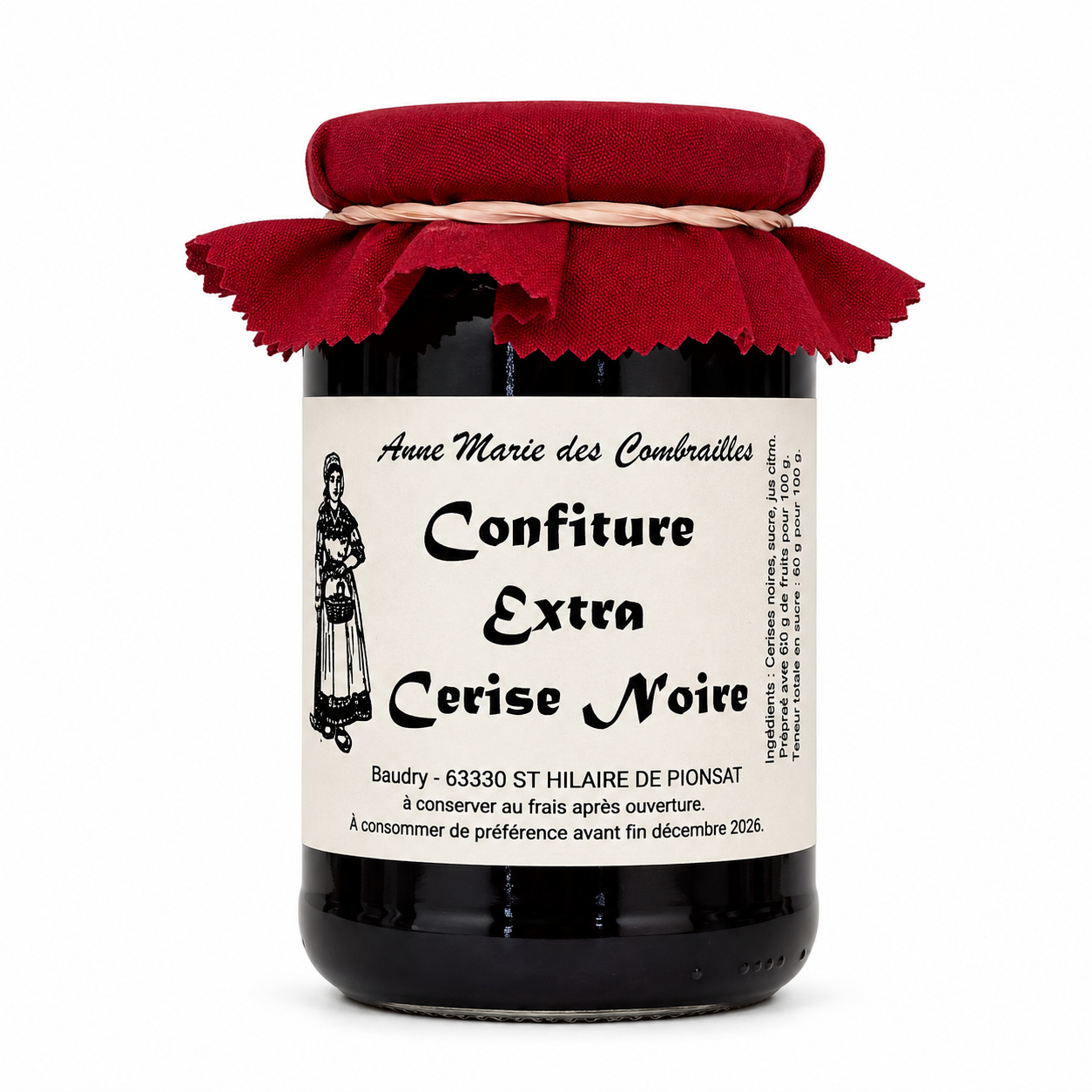 CONFITURE CERISE NOIRE 370gr