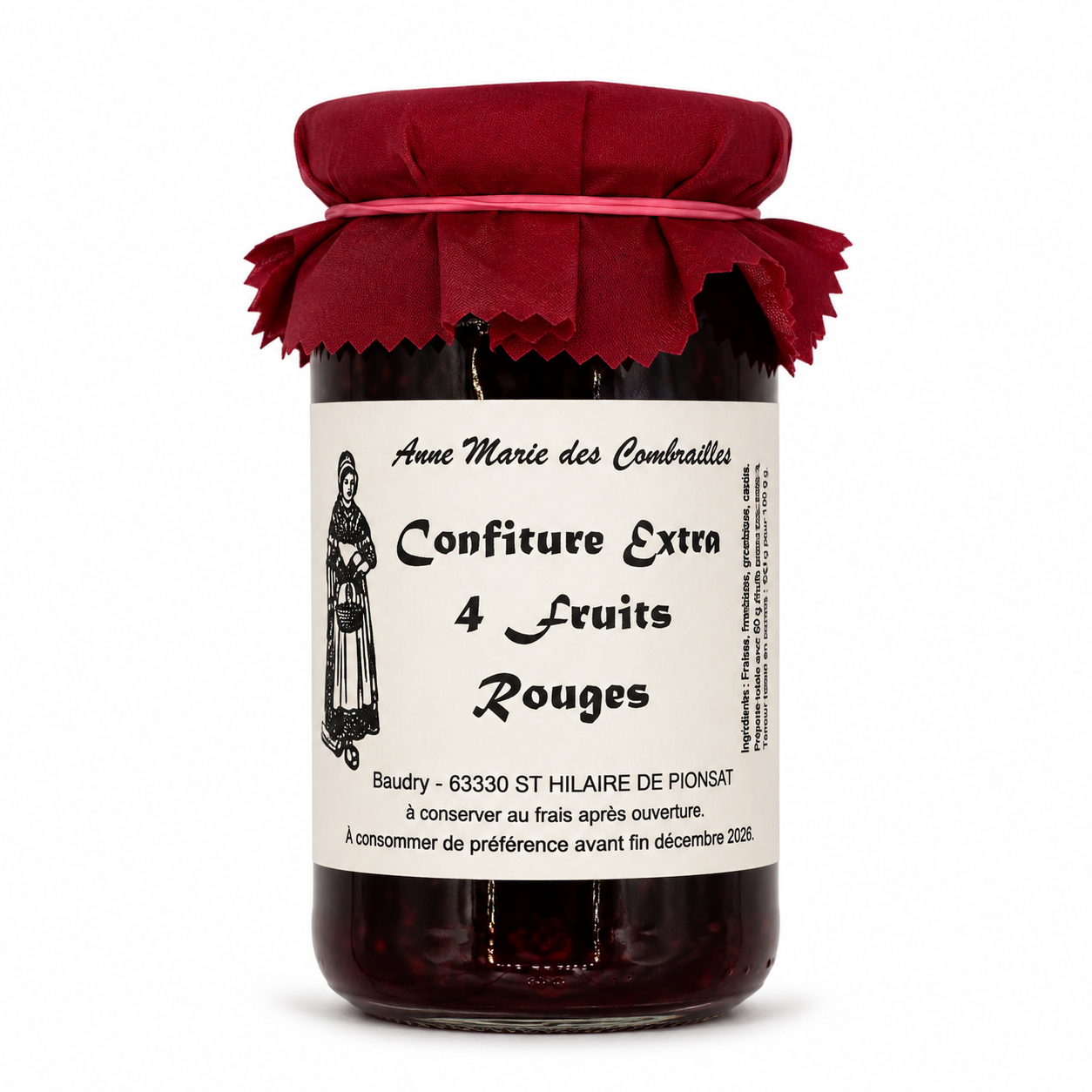 CONFITURE 4 FR. ROUGES 370gr