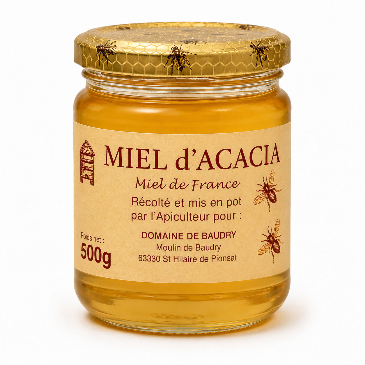 MIEL ACACIA 500gr FRANCE GATINAIS