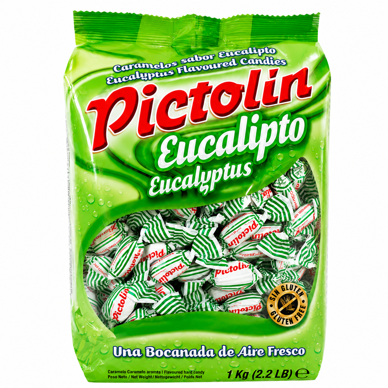 PICTOLIN Bonbons à l’Eucalyptus Classique – Sachet 1kg