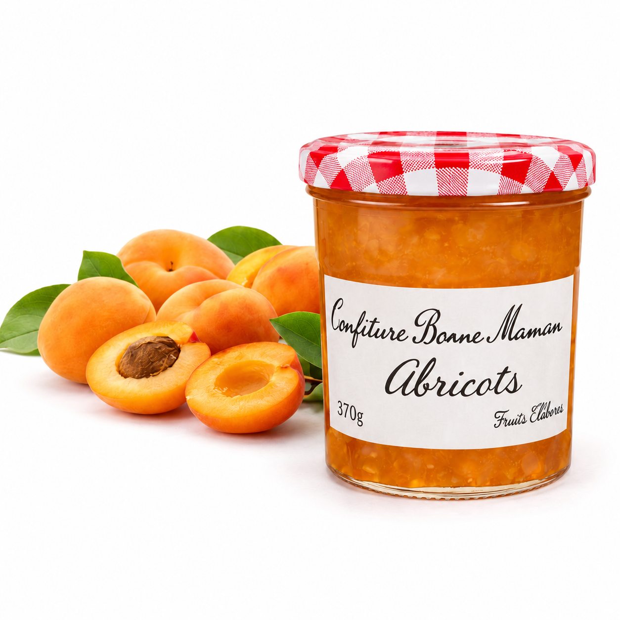 Confiture Bonne Maman Abricot 370g – Pot en verre traditionnel