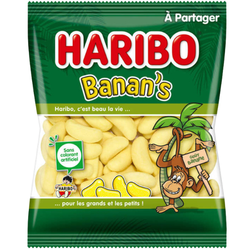 Carton de 30 sachets Banan's 100gr Haribo