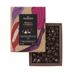 Coffret Les Intenses Valrhona 230g amandes noisettes chocolat noir