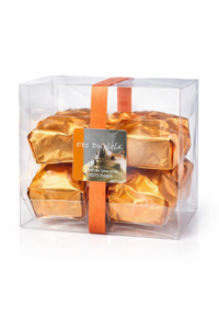 Boîte transparente de 6 marrons glacés premium avec ruban – Ets Dupleix
