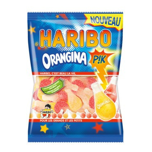 Orangina  Pik, HARIBO,  sachets  500g