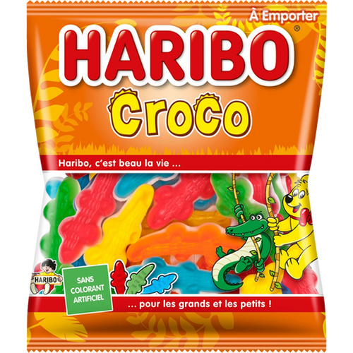 Croco HARIBO, 4 sachets 120gr= 480gr