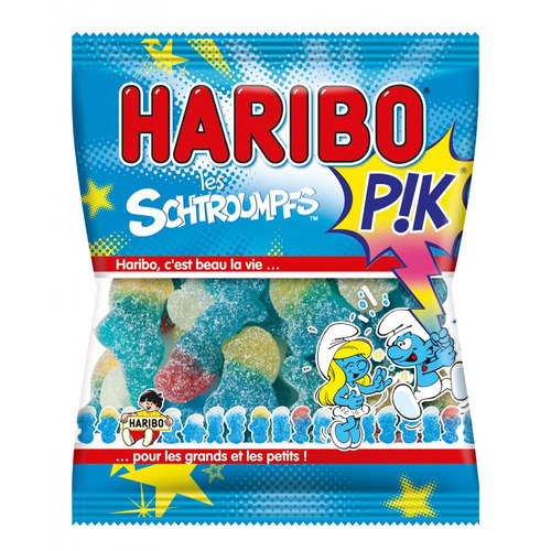 Schtroumpfs Pik, HARIBO,  4 sachets 120gr= 480gr