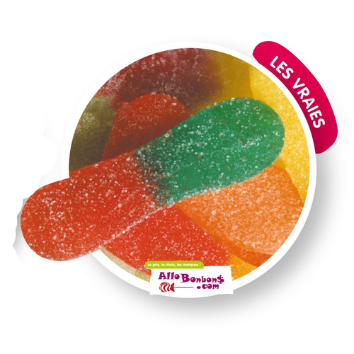 Langues citric fruits LUTTI sachet de 500 g