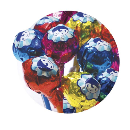 25 sucettes boules Pierrot Gourmand assorties