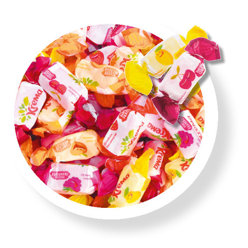Krema aux fruits assortis, sac 1 kg