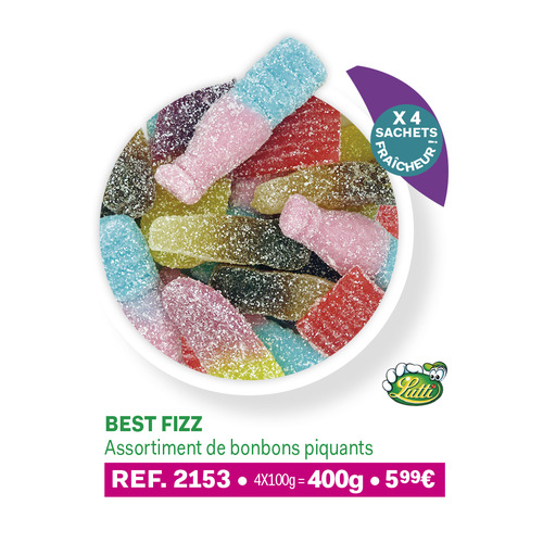 Best Fizz Lutti 4 sachets de 100 g