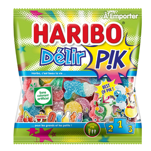 DELIR'PIK assortiment HARIBO 4 x 120g = 480g