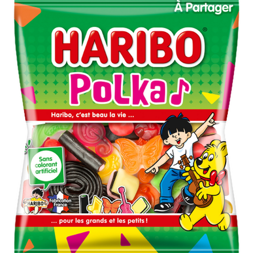 POLKA, HARIBO  4 sachets 120gr= 480g