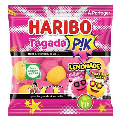 Tagada Pink lemonade HARIBO,  4 sachets 100gr= 400gr
