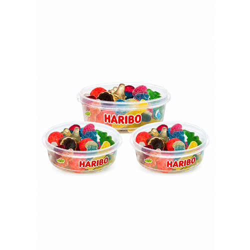 Assortiment de confiseries Haribo en tubo refermable 150 g