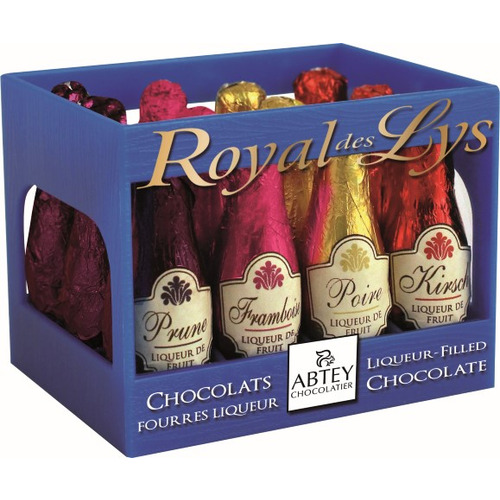 Casier 12 pièces de bouteilles liqueurs Royal de Lys Abtey 81 g